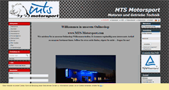 Desktop Screenshot of mts-motorsport.com